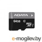   A-data Premier microSDXC UHS-I U1 Class 10 64GB (AUSDX64GUICL10-RA1)