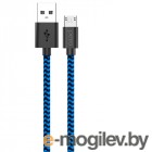 USB A/B/Micro/Mini/Type-C Pero DC-04 USB - microUSB 2A 2m Blue-Black PRDC-04MU2MBB
