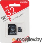   MicroSDHC (Transflash) 16Gb Smart Buy (Class 10)+SD