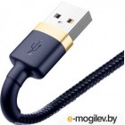 Baseus Cafule Cable USB - MicroUSB 2.4A 1m Gold Blue CALKLF-BV3