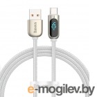 Baseus Display Fast Charging Data Cable Type-C to Type-C 100W 1m White (CATSK-B06)