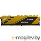   DDR4 Netac Shadow 8GB 3600MHz CL18 1.35V / NTSDD4P36SP-08Y / Yellow / with radiator