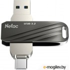 USB Flash, . Usb flash  Netac 64GB USB 3.2 Gen1 (NT03US11C-064G-32BK)