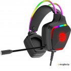  CANYON Darkless GH-9A, RGB gaming headset with Microphone, Microphone frequency response: 20HZ~20KHZ, ABS+ PU leather, USB*1*3.5MM jack plug, 2.0M PVC cable, weight:280g, black