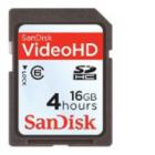 Sandisk Video HD SDHC Class 6 16GB