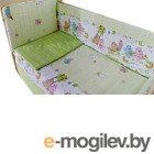 Комплект в кроватку Баю-Бай Забава К60-З3 (зеленый)