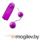 Вагинальные шарики. Вагинальные шарики TOYFA с вибрацией, ABS пластик, фиолетовые, 3 см