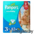 Подгузники Pampers Active Baby-Dry 3 Midi (82шт)
