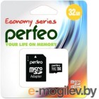   MicroSD 32Gb Perfeo PF32GMCSH10AES {  MicroSD Class 10, SD adapter}