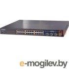   Planet IPv6 L2+/L4 Managed 24-Port 802.3at PoE+ Gigabit Ethernet Switch + 4-Port Shared SFP (440W)