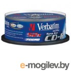 Verbatim CD-R 80min 700Mb 52x 25 шт Cake Box Crystal AZO 43352