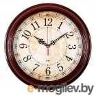 Часы настенные аналоговые Бюрократ WallC-R77P коричневый