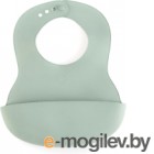 Нагрудник детский Happy Baby Plastik Bib / 16000 (темно-зеленый)
