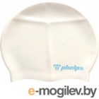 Шапочка для плавания Phelps Classic Silicone SA131EU0909 (белый)