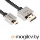 Видео кабели и переходники. HDMI VCOM HDMI 19M - MicroHDMI 19M ver 2.0 + 3D / Ethernet 1.8m CG506AD-1.8M