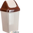 Контейнер для мусора Idea Свинг / М2461 (9л,мраморный)