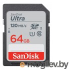 Карты памяти. Карты памяти 64Gb - SanDisk Ultra Secure Digital XC UHS-I SDSDUN4-064G-GN6IN (Оригинальная!)
