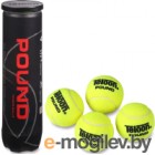Набор теннисных мячей Teloon Pount-Tour 828Т Р4 (4шт, желтый)