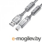 USB A/B/Micro/Mini/Type-C GCR Prof USB 2.0 28/24AWG AM-BM 3.0m Clear GCR-52424