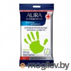 Влажные салфетки Aura Antibacterial (15шт)