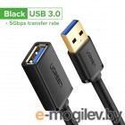 UGREEN USB 3.0 Extension Male Cable 1.5m US129 (Black) (30126)