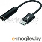 Кабели и переходники. Переходник GCR USB Type C > 3.5mm mini jack, гибкий, черный, GCR-UC2AUXF