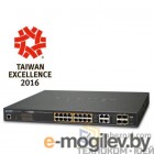  PLANET GS-4210-16UP4C IPv6/IPv4, 16-Port Managed 60W Ultra PoE Gigabit Ethernet Switch + 4-Port Gigabit Combo TP/SFP (400W PoE budget, SNMPv3, 802.1Q VLAN, IGMP Snooping, SSL, SSH, ACL)