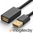 Кабели и переходники. UGREEN USB 2.0 A Male to A Female Cable 1.5m US103 (Black) (10315)