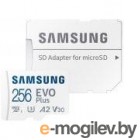 Карты памяти. 256Gb - Samsung Micro Secure Digital XC Evo Plus Class 10 MB-MC256KA/RU с переходником под SD (Оригинальная!)