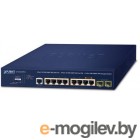  PLANET GS-4210-8HP2S IPv6/IPv4,2-Port 10/100/1000T 802.3bt 95W PoE + 6-Port 10/100/1000T 802.3at PoE + 2-Port 100/1000X SFP Managed Switch(240W PoE Budget, 250m Extend mode, supports ERPS Ring, CloudViewer app, MQTT and cybersecurity features,