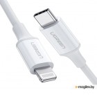UGREEN USB-C to Lightning M/M Cable Rubber Shell 0.5m US171 (White) 60747