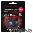 QUMO Class10 MicroSDHC 32GB + adp QM32MICSDHC10