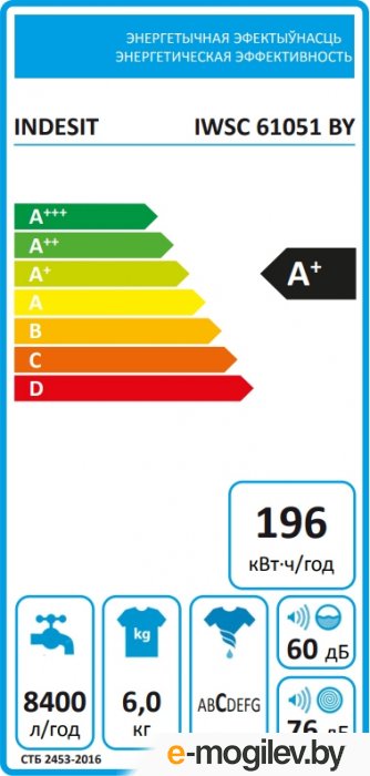 ���������� ������ Indesit IWSC 61051 BY