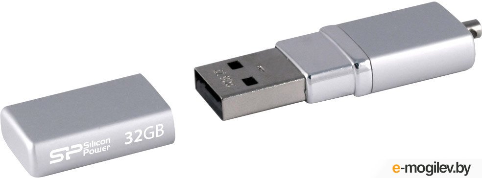 USB Flash Silicon-Power LuxMini 710 32Gb Silver (SP032GBUF2710V1S)