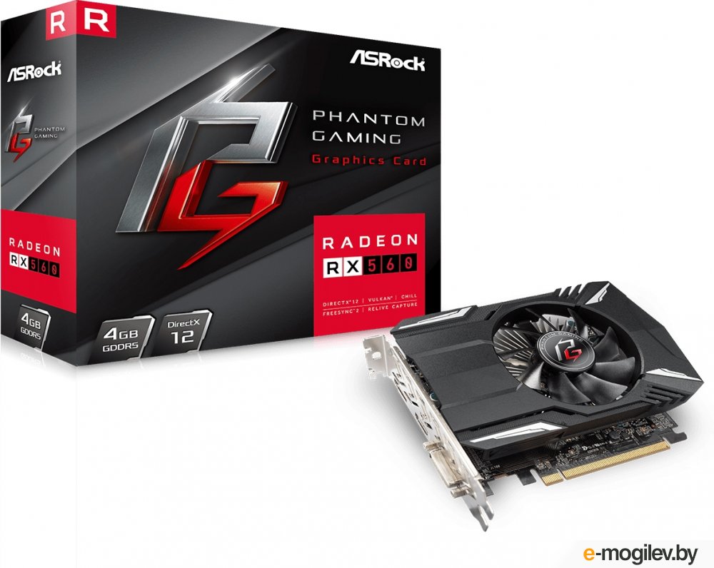 ���������� ASRock Phantom Gaming Radeon RX560 4G (14 CU)