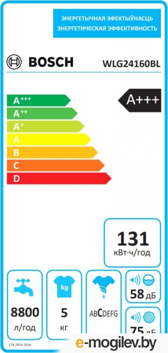 ���������� ������ Bosch WLG24160BL