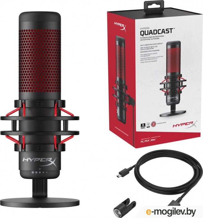 �������� HyperX QuadCast HX-MICQC-BK