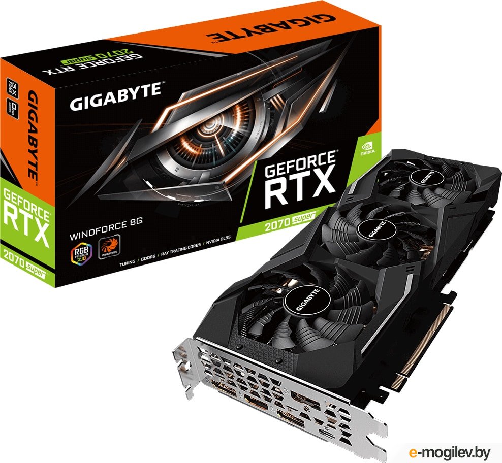 ���������� Gigabyte GeForce RTX 2070 Super WindForce 8GB GDDR6 GV-N207SWF3-8GC