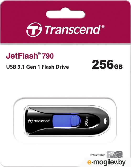 USB Flash Transcend JetFlash 790 256GB (������)