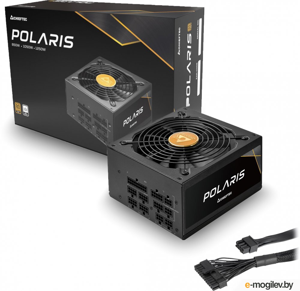 ���� ������� Chieftec Polaris PPS-1050FC (ATX 2.4, 1050W, 80 PLUS GOLD, Active PFC, 120mm fan, Full Cable Management) Retail