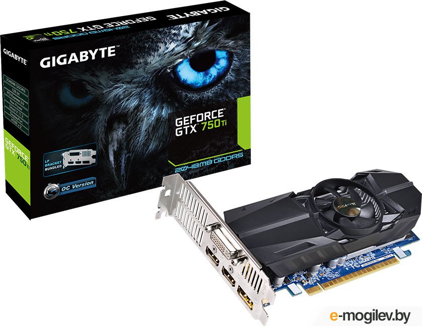 ���������� Gigabyte GeForce GTX 750 Ti OC 2GB GDDR5 (GV-N75TOC-2GL)