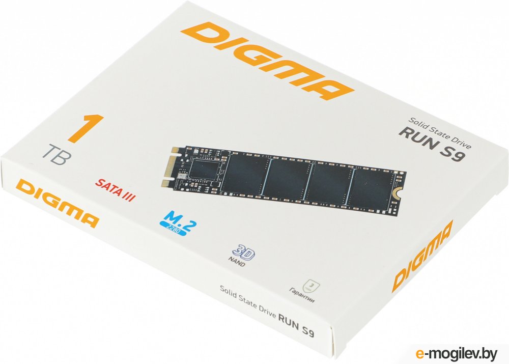 ���������� SSD Digma SATA III 1Tb DGSR1001TS93T Run S9 M.2 2280