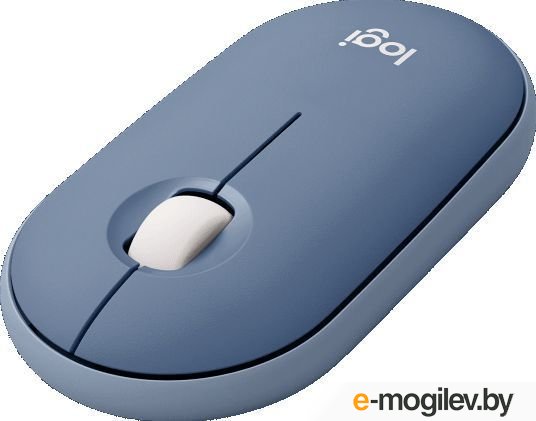 910-006753 ���� ������������ USB/BT Logitech Pebble M350, Blueberry