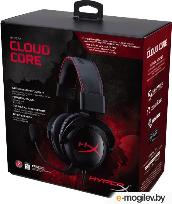 ��������-��������� Kingston HyperX Cloud Core (KHX-HSCC-BK-BR)